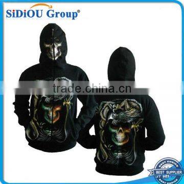 china manufacture all over custom 3d Sublimationprinted Hoodie with Zipper