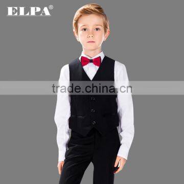 2016 Fashion ELPA Black High Quality Tailor Made Boys Formal Wear School Uniform Suits OEM photo-2