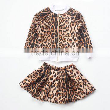 ShiJ Neoprene Leopard Jacket With Skirt Kid Clothing photo-2