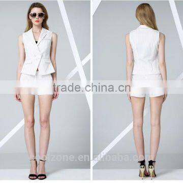 Women Summer Two Pieces Business Suits Office Lady Casual Uniform photo-2
