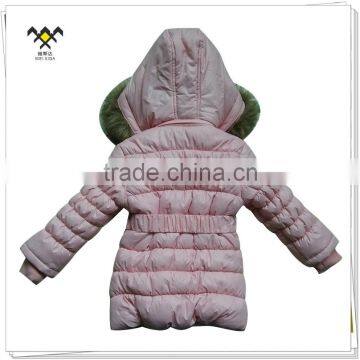 China High Quality Fur Hooded Quilted Softshell Jacket photo-2