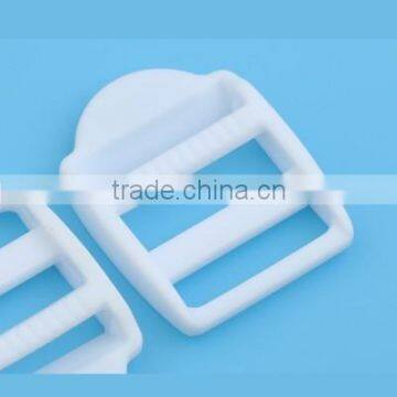 26mm 1 Inch POM Adjustable Buckles Plastic Ladder Buckle Luggage Backpack Staps BLACK / WHITE M016 photo-3