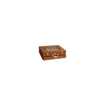 90pcs Wooden Box with Window Open
