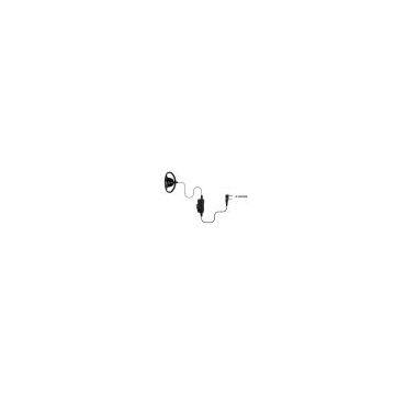 Walkie talkie earphone D style earhook eapiece