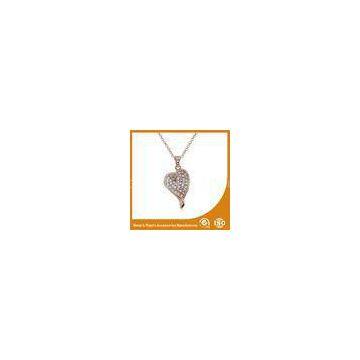 OEM / ODM Metal Chain Necklace For Women Heart Pendant Necklace