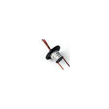 High Voltage Miniature Slip Ring Black 4 Circuits For Wire Rolling Machine