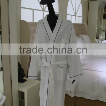 100% cotton hotel waffle bath robe