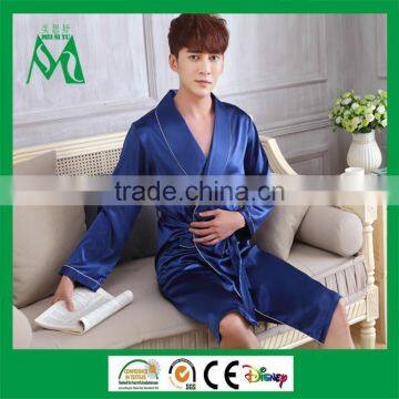 Silk full length bathrobe light weight thin bathrobe