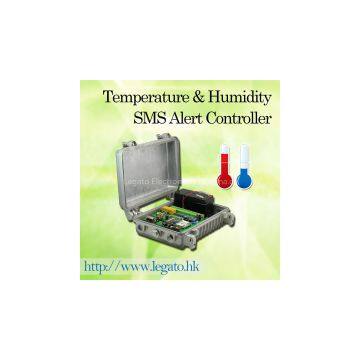 Temperature Humidity temperature sensor rs232 SMS Alert Controller
