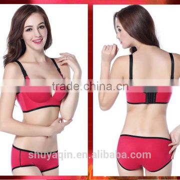 sexy women keep warm bra with matching panty set