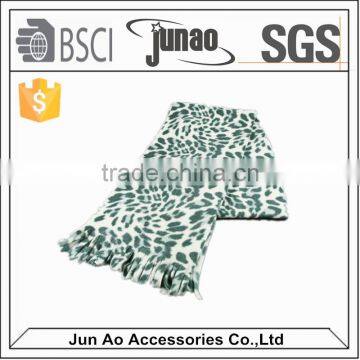 promotional gift scarf anti pilling brushed overlock polar fleece scarf