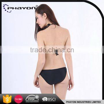 < OEM>spandex Brazilian Backless Printed Strappy Women One Piece Swimwears photo-4