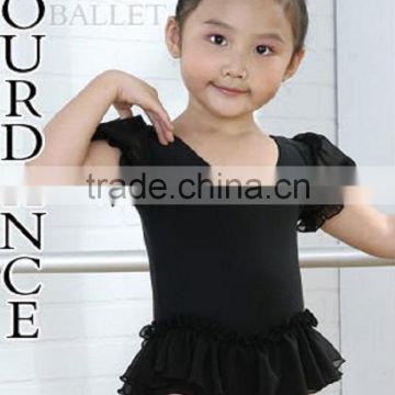 Children puff short sleeve dress