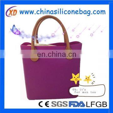 New Arrival Beach Bag Silicone Tote Bag for Lady Leather Tote Bag Purse and Handbag photo-4