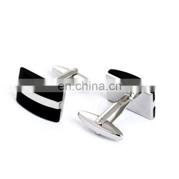 Simple Deluxe Black Stone Cuff Link Men Shirt Cufflinks photo-3