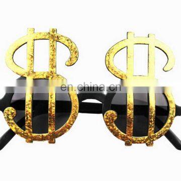 Party Supply Attractive Dollar Golden Funny Party Glasses