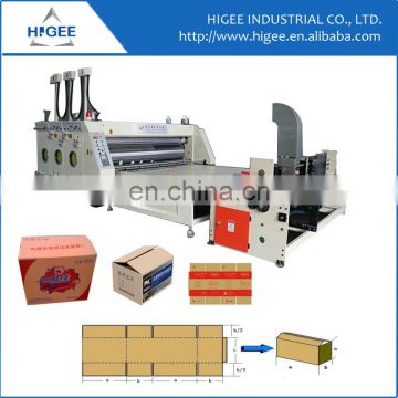 Corrugated carton box slitting machine semi-automatic flexo printing slotter