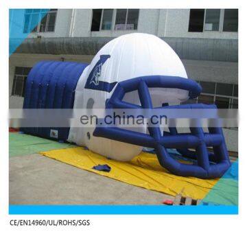 inflatable football tunnel blast /inflatable football helmet tunnel