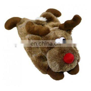 TG2170 Unstuffed Reindeer Plush Dog Play Toy