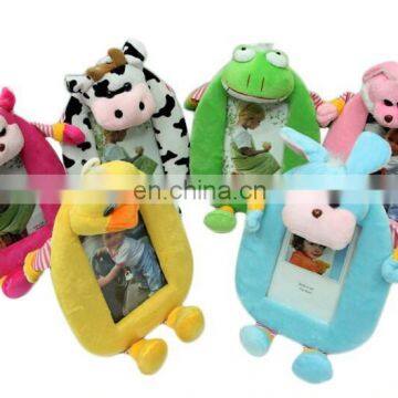 Customize all kinds of animal shaped plush photo frame