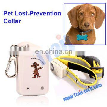 White Dog Electric Lost Prevention Pet Collar Alarm