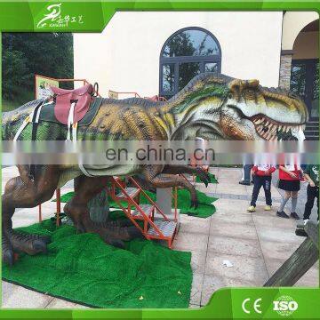 Artificial dinosaur rides for theme park decoration