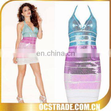 2016 colourful ombre bodycon dress bali clothing wholesale