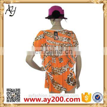 2016 Summer Ladies Chiffon Flowers Printing Dress Casual Dresses Pictures for Women photo-4