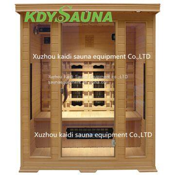3 person ceramic heater wooded far infrared sauna room