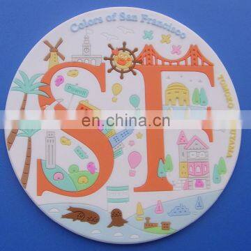 Good quality new design custom soft pvc coaster