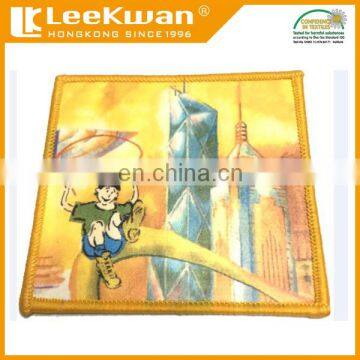 Dye Sublimaiton Colorful Printing Patch,Satin Fabric Heat Press Print Patches photo-3