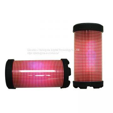 Mini LED wireless bluetooth bazooka speaker colorful light bluetooth speaker with TF&USB function