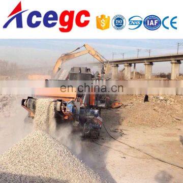 Coal/construction/mine mobile crusher movable crushing station machine