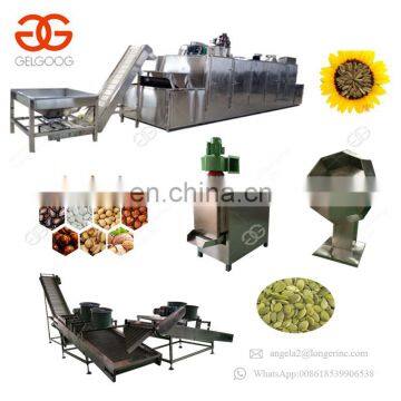 Top Popular Small Peanut Roaster Automatic Sunflower Seeds Cashew Nut Roasting Machine Line Production