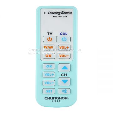 L212 Learning Remote Control Big Buttons IR Remote Controller