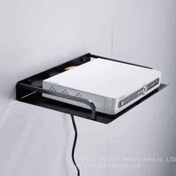 Shelf bracket wall mounted TV set top box shelf