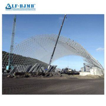 Длинноразмахные стальные крыши для хранения угля, пространственные решетчатые каркасы, сухой угольный склад photo-3
