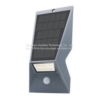 PIR Motion Sensor Waterproof Ip65 Three Working Modes Led Solar Wall  Light