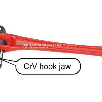 Heavy Duty Offset Pipe Wrench Steel Handle 14“ photo-3