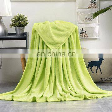Custom Wholesale Coral Fleece Solid Color Air Conditioner Gift Blanket photo-4