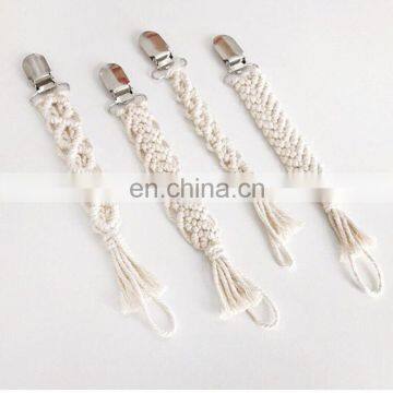 Wholesale Custom Crochet Rope Baby Pacifier Clip Chain photo-3