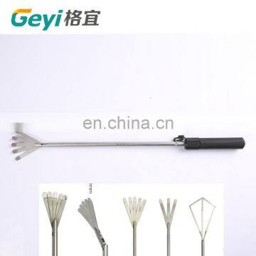 Laparoscopic fan shaped three leaves fan retractor