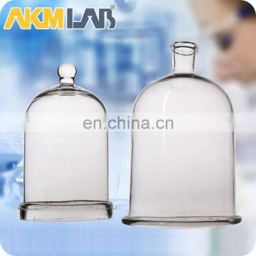 AKMLAB Transparent Durable Glass Bell Jar Dome