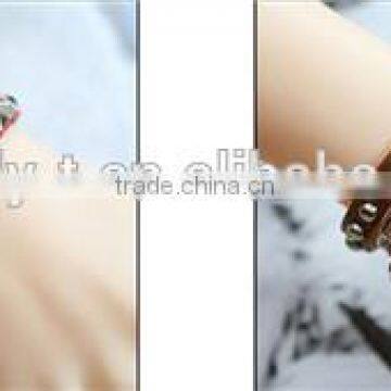 New Style Broader Real Leather Steampunk Decorative Studs Rivet Men Bracelets for Couples photo-2