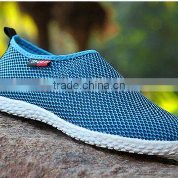 men summer breathable running mesh fabric felxible stretch sneakers shoes