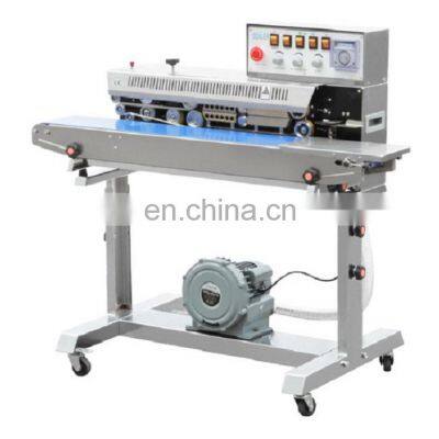 FRMQ-980III Hualian Heat Plastic Bag Stand Band Sealer Continous Sealing Machine with Gas Filling Flushing