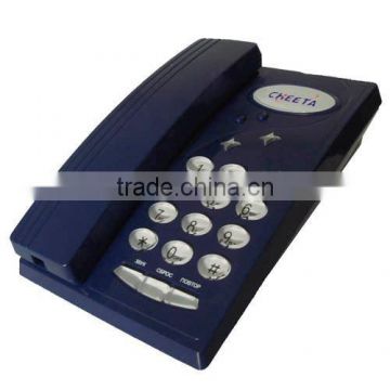 Crystal key button basic telephone for home