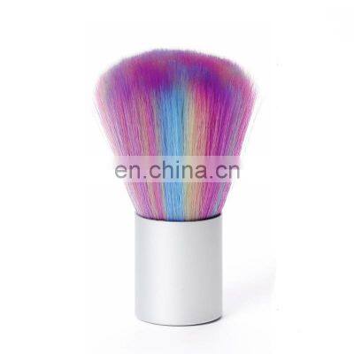 Custom Rainbow Design Professional Nail Art Dust Cleaning Brush for Manicure Pedicure Tool