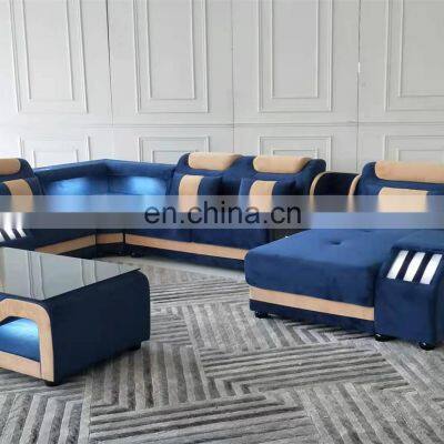 2021 U-shaped Cheap Fabric&Leather Living Room Sofas Sectionals Sofas Set Furniture