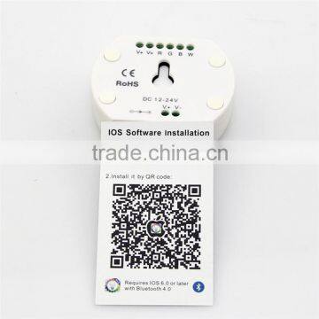 New Arrival Cheap 4CH RGBW LED Strip Light Bluetooth LED Controller With English, Francais, Espanol, Italiano Android & IOS APP photo-4